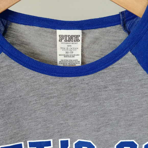 Victoria's Secret PINK Toronto Blue Jays Baseball Tee T-Shirt Size XS - Picture 3 of 4
